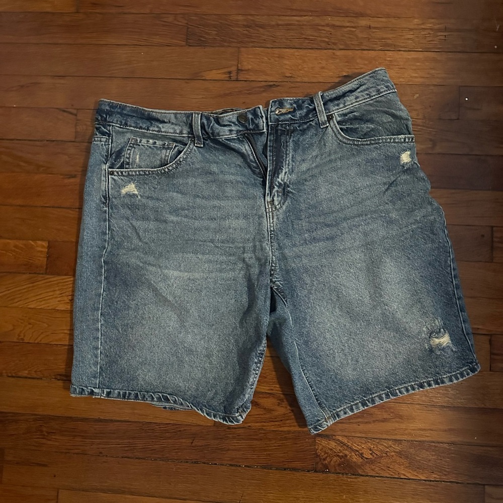 Men's Blue Denim Shorts - Classic Casual